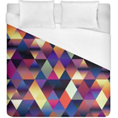 Colorful Geometric  Duvet Cover (king Size) by SpinnyChairDesigns