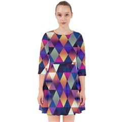 Colorful Geometric  Smock Dress by SpinnyChairDesigns