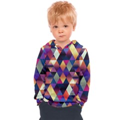 Colorful Geometric  Kids  Overhead Hoodie by SpinnyChairDesigns