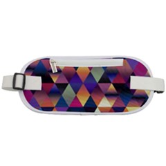 Colorful Geometric  Rounded Waist Pouch by SpinnyChairDesigns