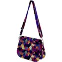 Colorful Geometric  Saddle Handbag View2