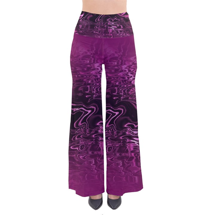 Magenta Black Swirl So Vintage Palazzo Pants