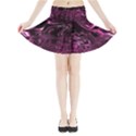 Magenta Black Swirl Mini Flare Skirt View3