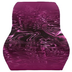 Magenta Black Swirl Car Seat Back Cushion  by SpinnyChairDesigns