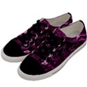 Magenta Black Swirl Men s Low Top Canvas Sneakers View2