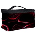 Crimson Red Black Swirl Cosmetic Storage View2