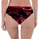 Crimson Red Black Swirl Reversible Classic Bikini Bottoms View2