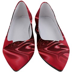 Crimson Red Black Swirl Women s Block Heels  by SpinnyChairDesigns