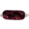 Crimson Red Black Swirl Rounded Waist Pouch View2