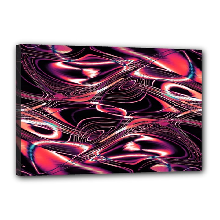 Abstract Art Swirls Canvas 18  x 12  (Stretched)