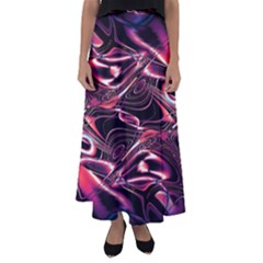 Abstract Art Swirls Flared Maxi Skirt