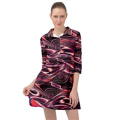 Abstract Art Swirls Mini Skater Shirt Dress by SpinnyChairDesigns