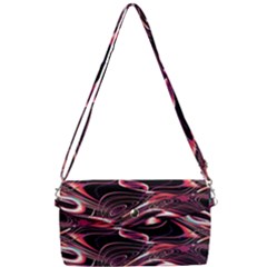 Abstract Art Swirls Removable Strap Clutch Bag by SpinnyChairDesigns