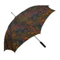 Boho Floral Pattern Straight Umbrellas View2