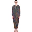 Boho Floral Pattern Hooded Jumpsuit (Ladies)  View1