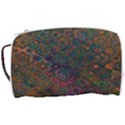 Boho Floral Pattern Toiletries Pouch View3