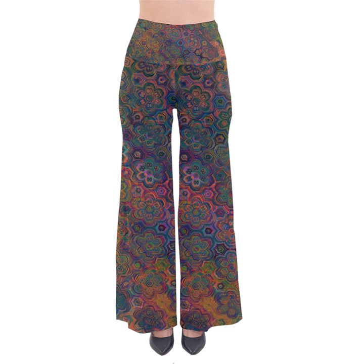 Boho Floral Pattern So Vintage Palazzo Pants