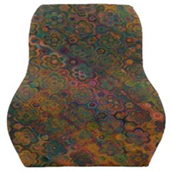 Boho Floral Pattern Car Seat Back Cushion  by SpinnyChairDesigns