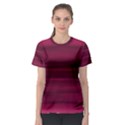 Dark Rose Pink Ombre  Women s Sport Mesh Tee View1