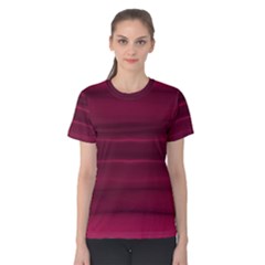 Dark Rose Pink Ombre  Women s Cotton Tee