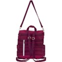 Dark Rose Pink Ombre  Crossbody Backpack View3