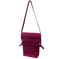 Dark Rose Pink Ombre  Folding Shoulder Bag by SpinnyChairDesigns