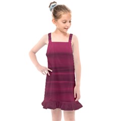 Dark Rose Pink Ombre  Kids  Overall Dress by SpinnyChairDesigns