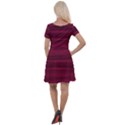 Dark Rose Pink Ombre  Cap Sleeve Velour Dress  View2