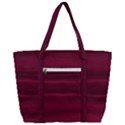 Dark Rose Pink Ombre  Zip Up Canvas Bag View3