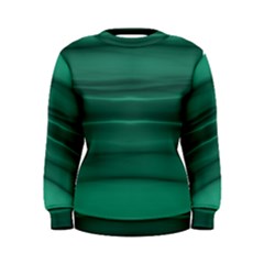 Biscay Green Ombre Women s Sweatshirt by SpinnyChairDesigns