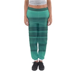 Biscay Green Ombre Women s Jogger Sweatpants by SpinnyChairDesigns