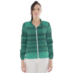 Biscay Green Ombre Women s Windbreaker by SpinnyChairDesigns