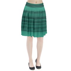 Biscay Green Ombre Pleated Skirt by SpinnyChairDesigns