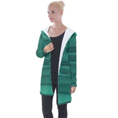 Biscay Green Ombre Longline Hooded Cardigan by SpinnyChairDesigns