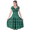 Biscay Green Ombre Cap Sleeve Wrap Front Dress View1