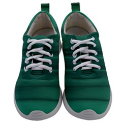 Biscay Green Ombre Mens Athletic Shoes by SpinnyChairDesigns