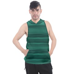 Biscay Green Ombre Men s Sleeveless Hoodie by SpinnyChairDesigns