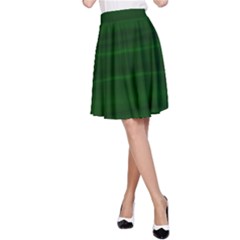 Emerald Green Ombre A-line Skirt by SpinnyChairDesigns