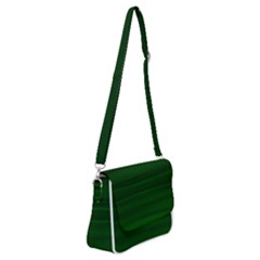 Emerald Green Ombre Shoulder Bag With Back Zipper by SpinnyChairDesigns