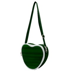 Emerald Green Ombre Heart Shoulder Bag by SpinnyChairDesigns