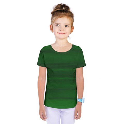 Emerald Green Ombre Kids  One Piece Tee by SpinnyChairDesigns