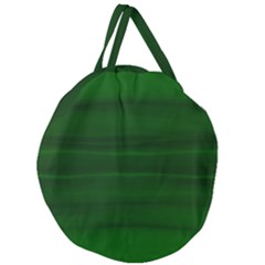 Emerald Green Ombre Giant Round Zipper Tote by SpinnyChairDesigns