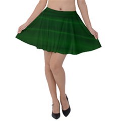 Emerald Green Ombre Velvet Skater Skirt by SpinnyChairDesigns