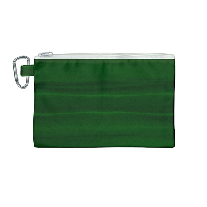 Emerald Green Ombre Canvas Cosmetic Bag (Medium)