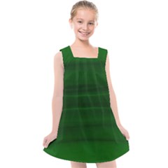 Emerald Green Ombre Kids  Cross Back Dress by SpinnyChairDesigns