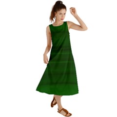 Emerald Green Ombre Summer Maxi Dress by SpinnyChairDesigns