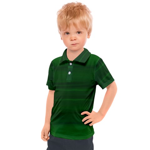 Emerald Green Ombre Kids  Polo Tee by SpinnyChairDesigns