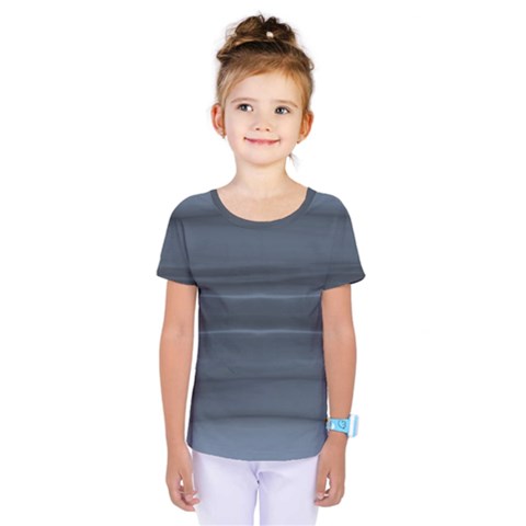 Faded Denim Blue Grey Ombre Kids  One Piece Tee by SpinnyChairDesigns