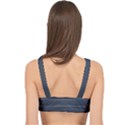 Faded Denim Blue Grey Ombre Cage Up Bikini Top View2