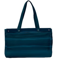 Teal Blue Ombre Canvas Work Bag by SpinnyChairDesigns